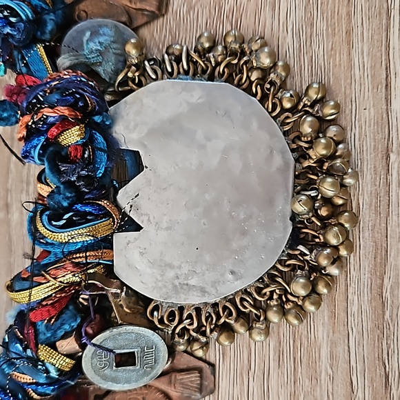 Vintage Women's Handmade Asian Beaded Fringe Parade Style Necklace - Picture 7 of 8